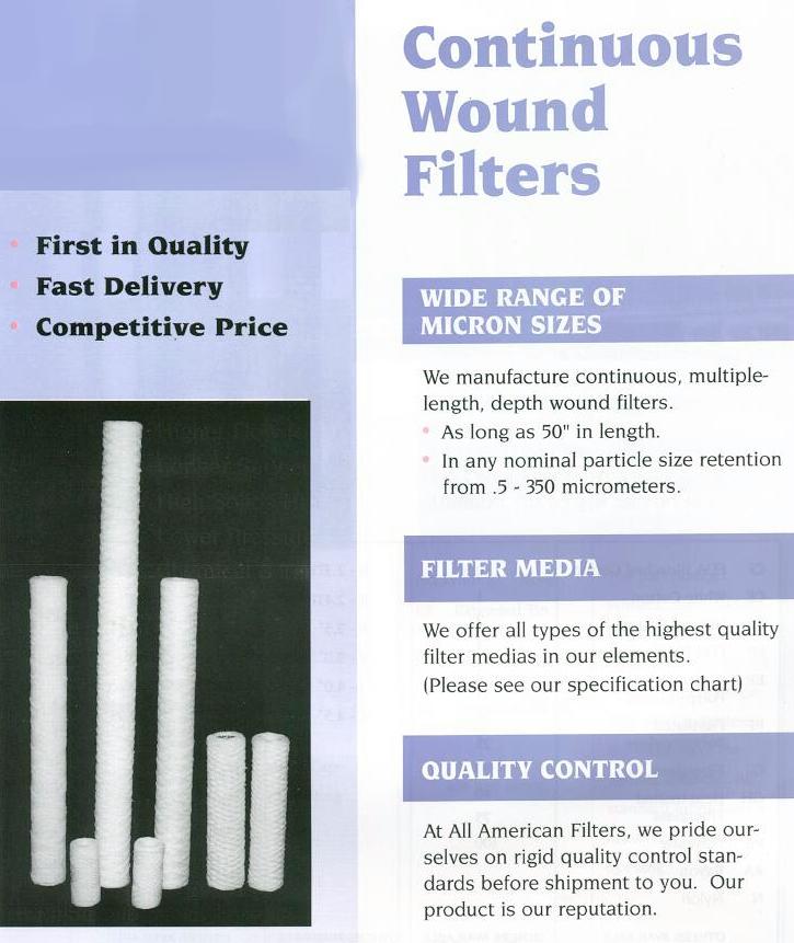 All American Filters Product Details