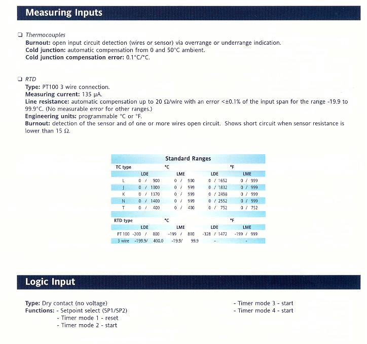 LDE-LME Controllers - Product Info