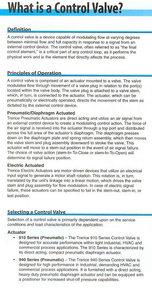 What is a Control Valve?